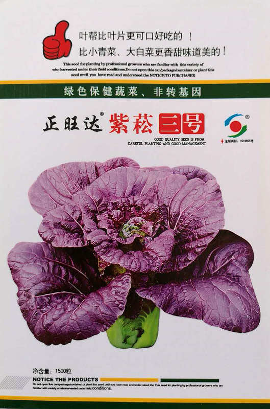 紫菘三号——紫红保健菜